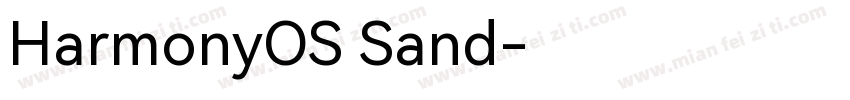 HarmonyOS Sand字体转换